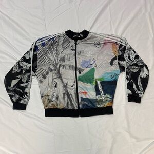 ADIDAS FARM RIO Jacket Women small PASSINHO Passion Floral Originals Trefoil